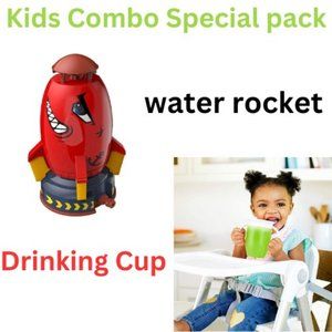 Kids Combo Special pack Water rocket & Non spill Cup